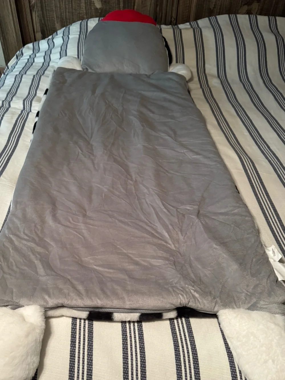 Dalmatian Dog Plush Sleeping Bag - Black & White